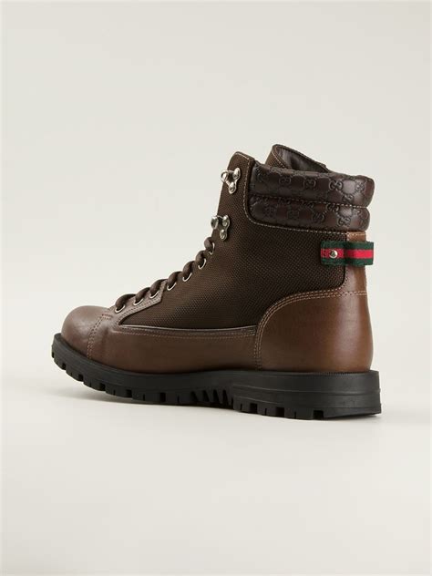 gucci boots brown mens|Gucci boots women brown.